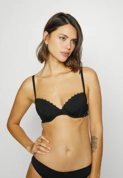 Esprit MICRO TONAL PRINT CLASSIC PADDED BRA - Underwired Bra - Black