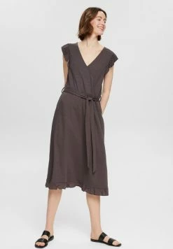 Esprit Jersey Dress - Brown