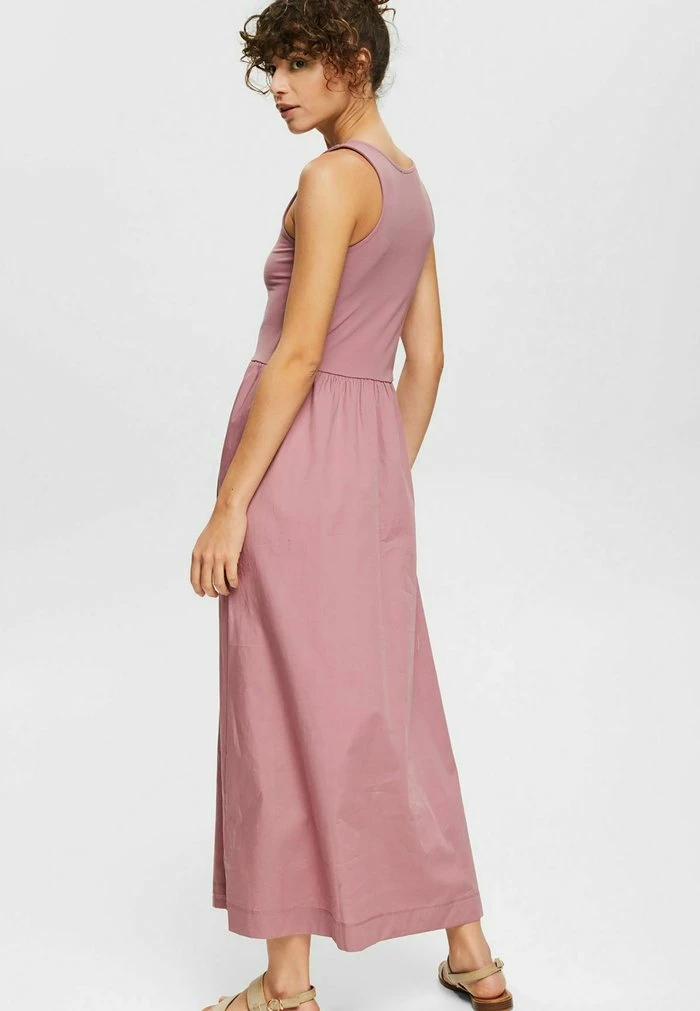 Esprit MATERIAL MIX IN LÄNGE - Maxi Dress - Mauve - Image 3