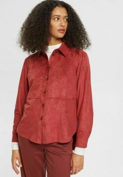 Esprit Button-down Blouse - Terracotta