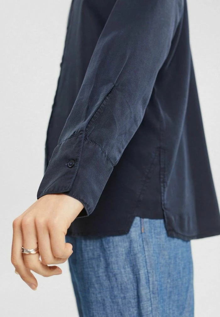 Esprit Button-down Blouse - Navy - Image 4