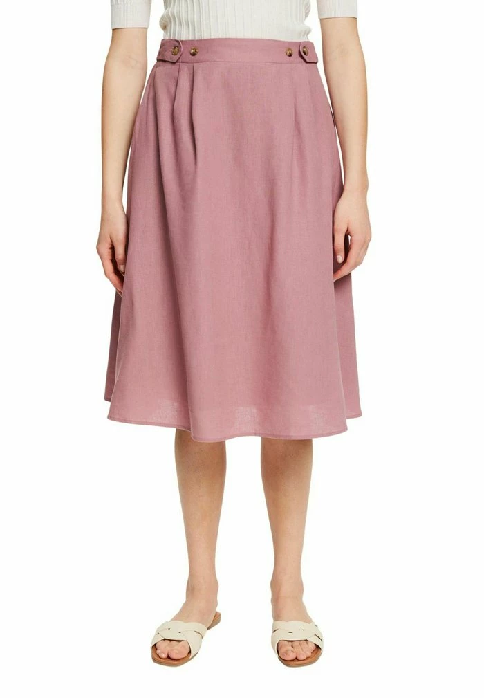 Esprit Pleated Skirt - Mauve - Image 4