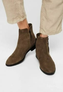Esprit Classic Ankle Boots - Light Khaki