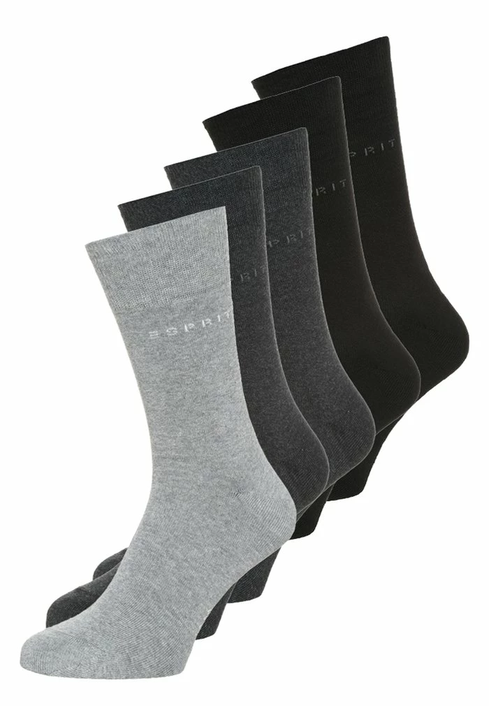 Esprit SOLID-MIX 5-PACK SUSTAINABLE COTTON-MIX - Socks - Black