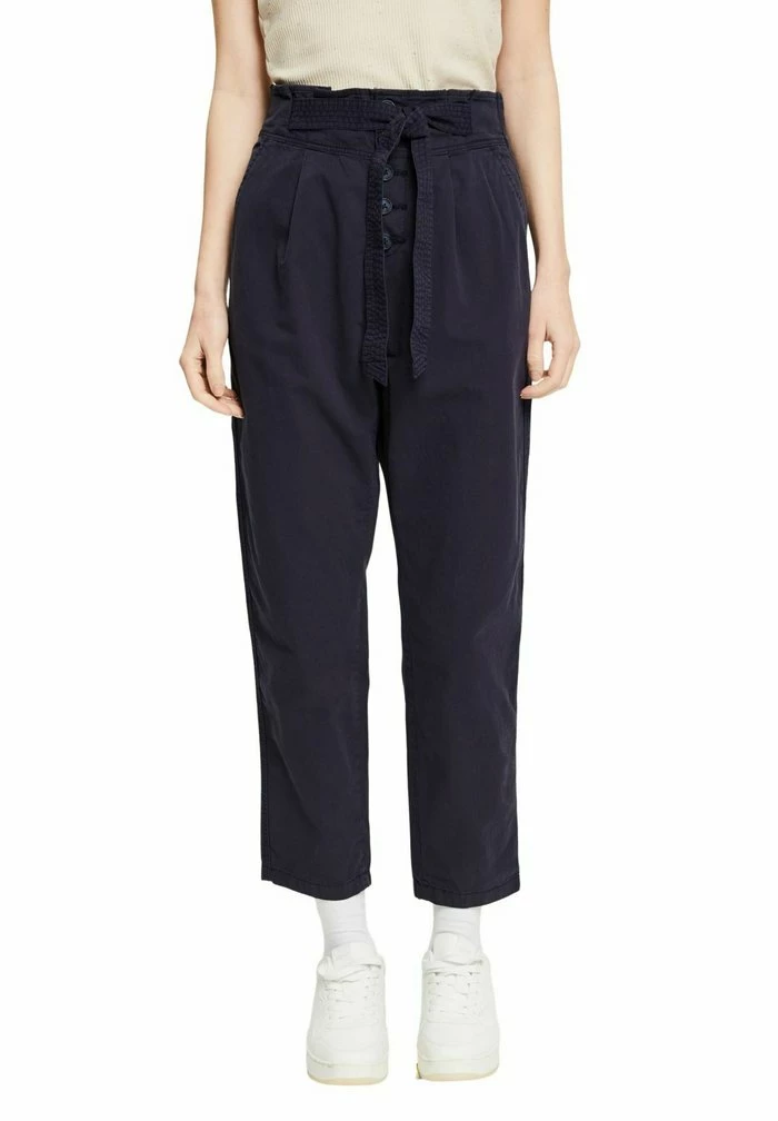 Esprit MIT SICHTBARER KNOPFLEISTE - Trousers - Navy - Image 6