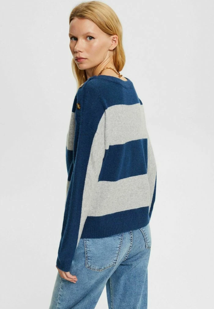 Esprit MIT WOLLE - Jumper - Petrol Blue - Image 3