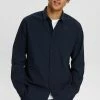 Esprit AUS SEERSUCKER - Shirt - Navy