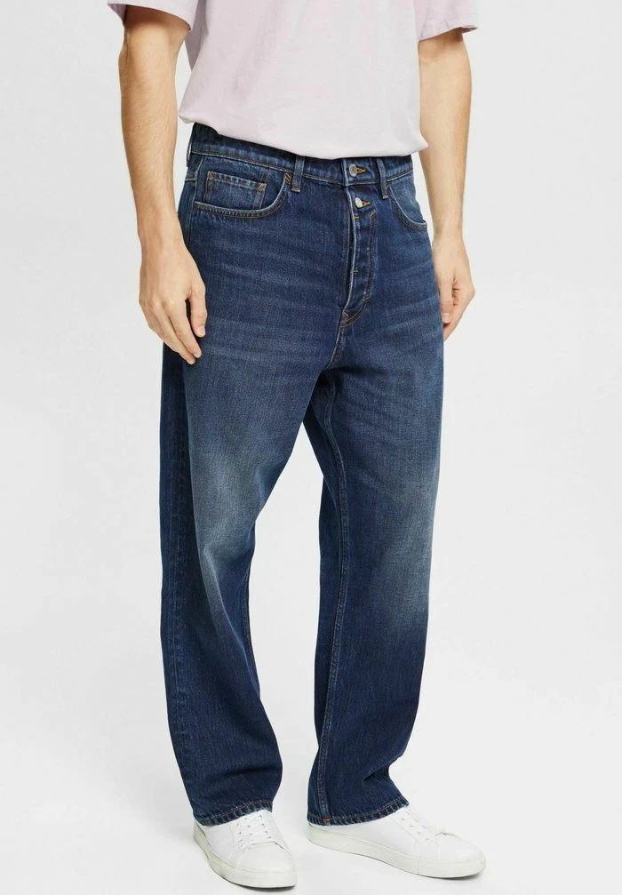 Esprit Relaxed Fit Jeans - Blue Dark Wash