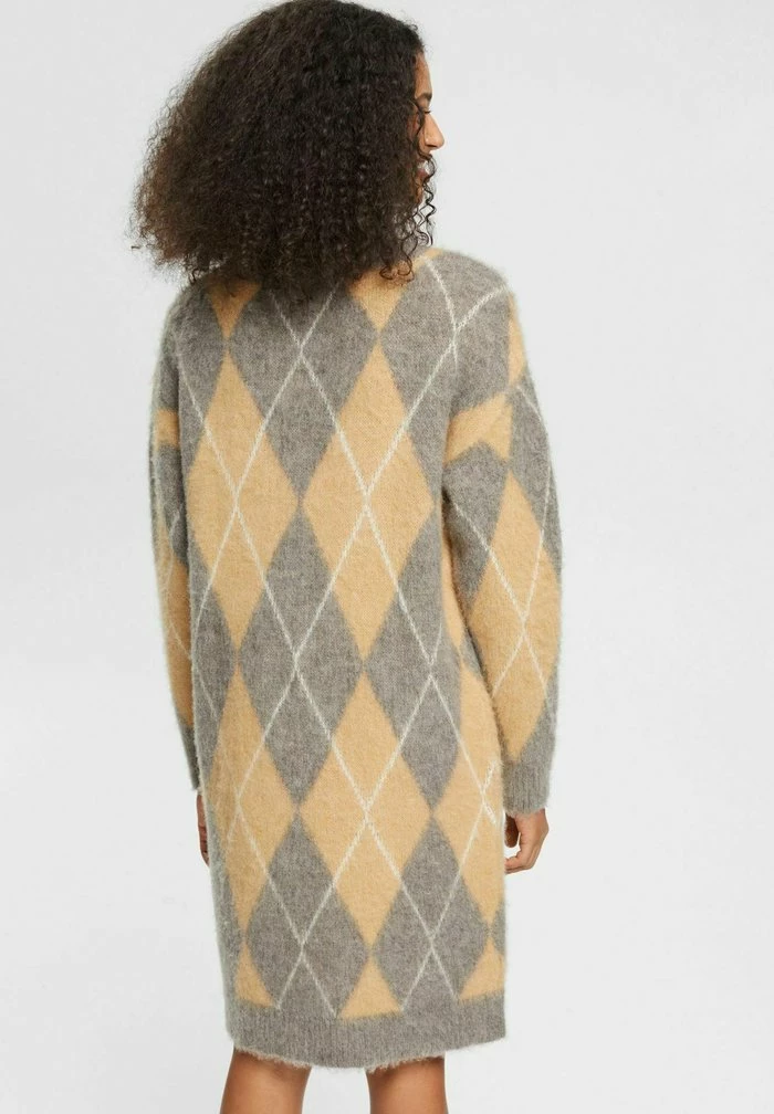Esprit ARGYLE - Jumper Dress - Sand - Image 2