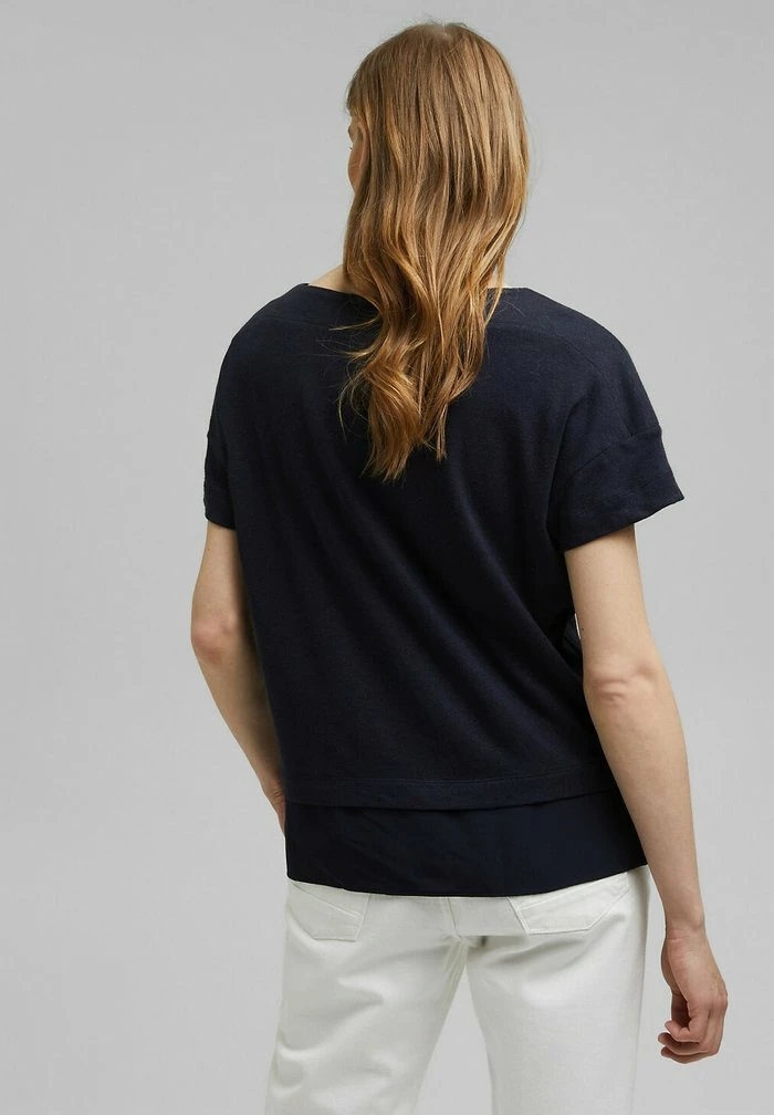 Esprit Basic T-shirt - Navy - Image 3