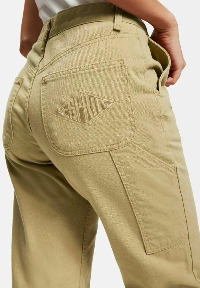 Esprit Straight Leg Jeans - Beige - Image 4