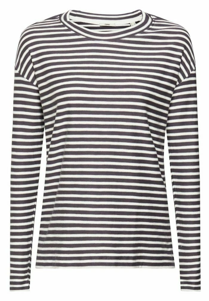 Esprit MIT STREIFEN - Long Sleeved Top - Anthracite - Image 6