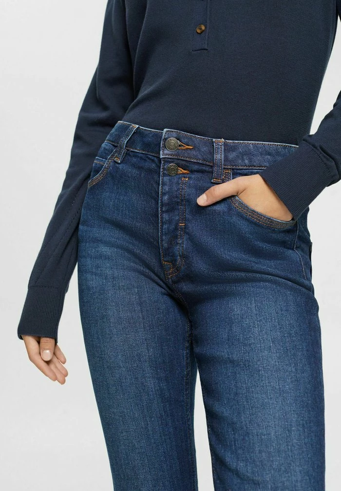 Esprit Slim Fit Jeans - Blue Dark Wash - Image 6