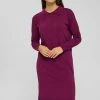 Esprit FLAT - Jumper Dress - Plum Red