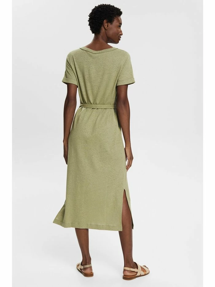 Esprit HENLEY DRESS - Jersey Dress - Light Khaki - Image 2