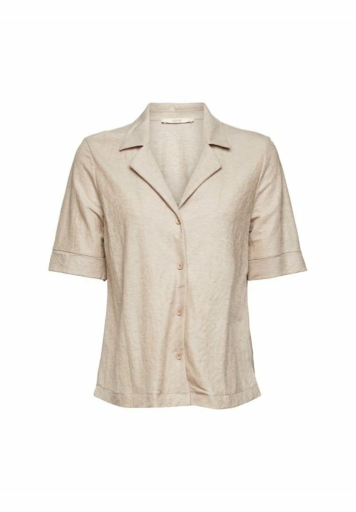 Esprit Button-down Blouse - Taupe - Image 3