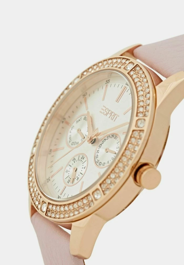 Esprit CHRONOGRAPH MIT ZIRKONIASTEINEN - Chronograph Watch - Pink - Image 3