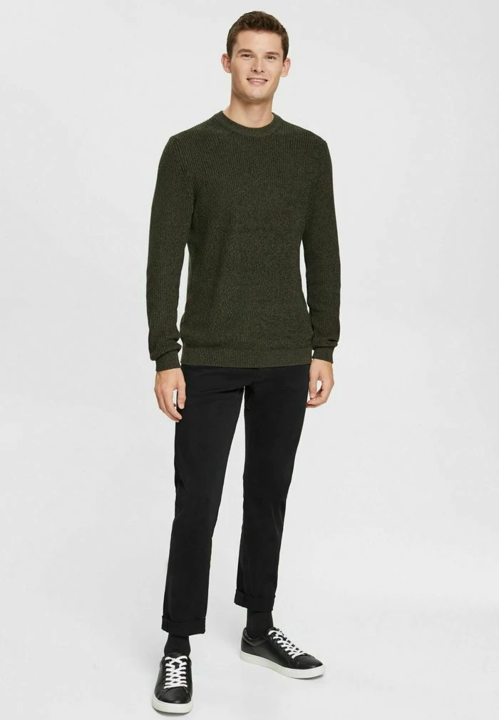 Esprit REGULAR FIT - Jumper - Dark Khaki - Image 2