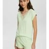 Esprit SHORTSLEEVE SET - Pyjama Set - Light Green