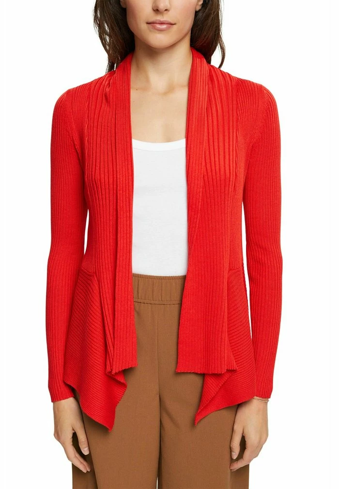 Esprit MIT ZIPFELSAUM - Cardigan - Red - Image 2