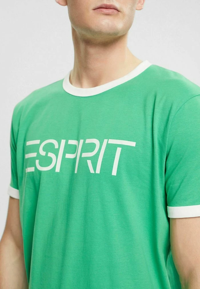 Esprit SLIM FIT - Print T-shirt - Green - Image 4