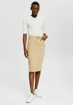 Esprit Pencil Skirt - Sand