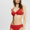 Esprit UNWATTIERTER - Bikini Top - Red