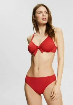 Esprit UNWATTIERTER - Bikini Top - Red