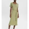 Esprit HENLEY DRESS - Jersey Dress - Light Khaki