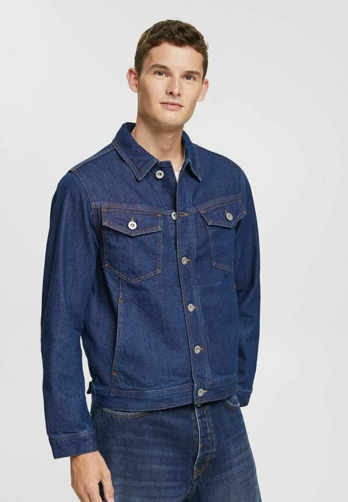 Esprit Denim Jacket - Blue Dark Washed