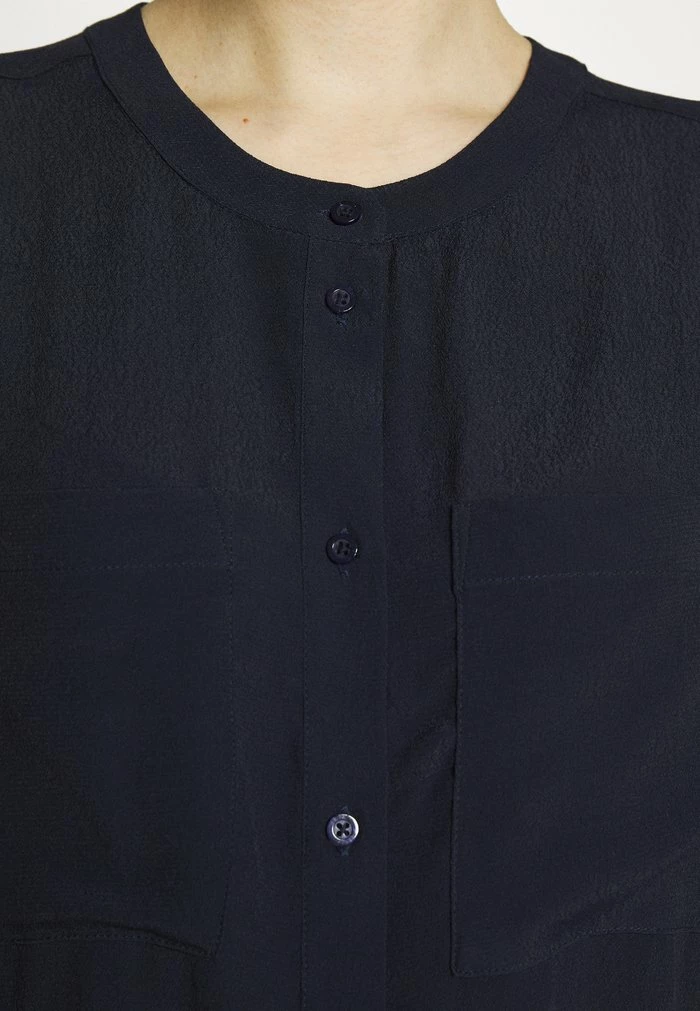 Esprit Button-down Blouse - Navy - Image 5