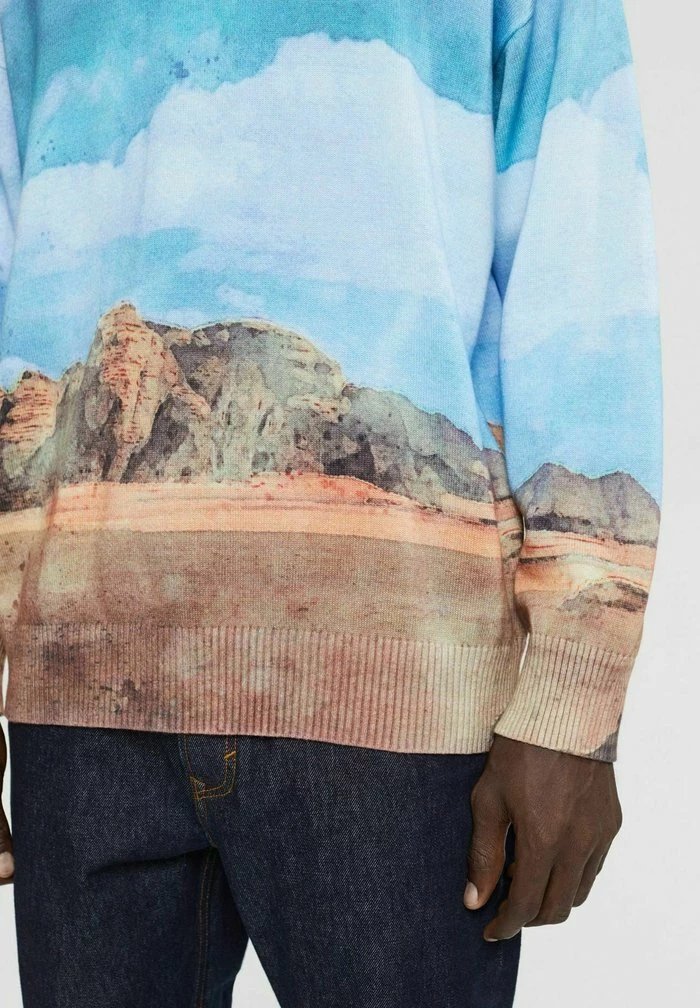 Esprit MIT DIGITALEM ALLOVER-LANDSCHAFTS PRINT - Jumper - Turquoise - Image 4