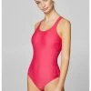 Esprit OCEAN BEACH LOGO SWIMSUIT - Swimsuit - Mottled Pink