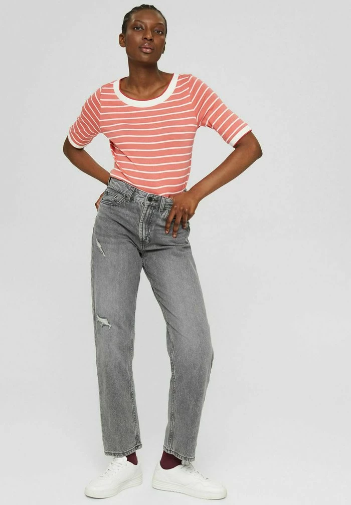 Esprit Print T-shirt - Coral - Image 2