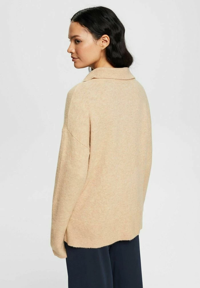 Esprit DEEP POLO - Jumper - New Cream Beige - Image 3