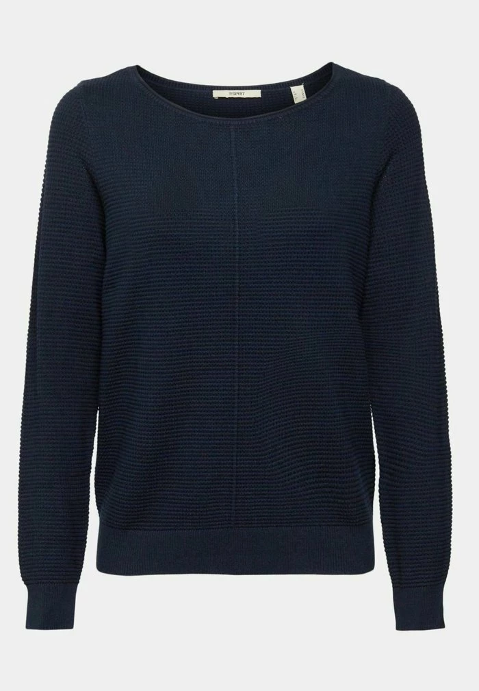 Esprit BASIC RUNDHALS - Jumper - Navy - Image 8
