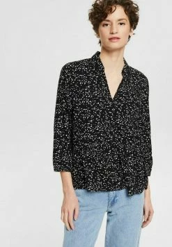 Esprit MIT RÜSCHENKANTE - Blouse - Black