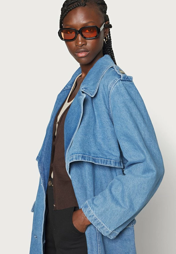 Esprit COR TRENCH COAT - Denim Jacket - Blue Light Wash - Image 5