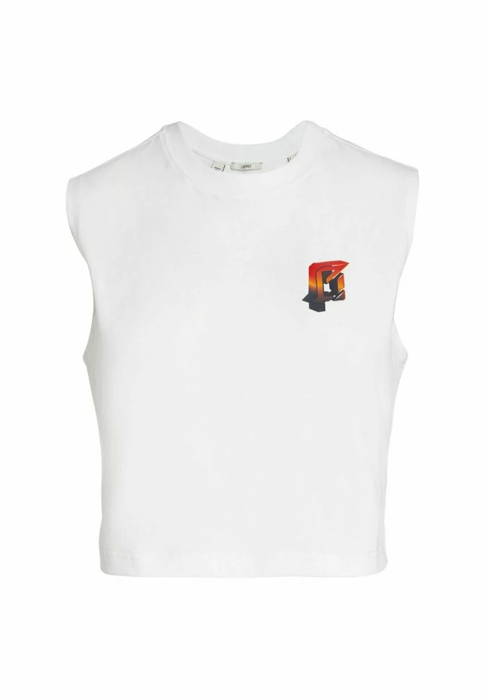 Esprit AMBIGRAM CHEST PRINT - Top - White - Image 3