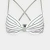 Esprit HAMPTONS BEACH PAR PADDED BRA STRIPE - Bikini Top - Light Khaki