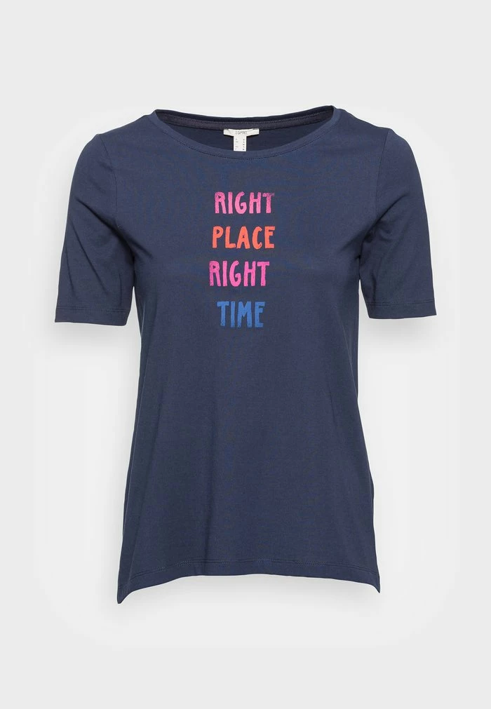 Esprit Print T-shirt - Navy