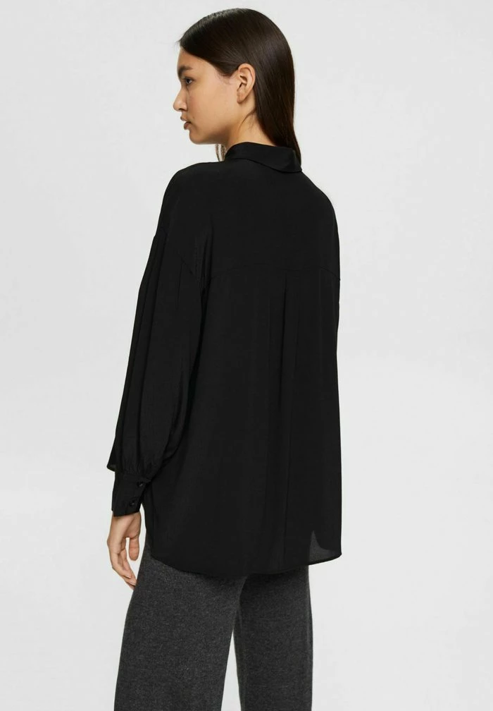 Esprit Button-down Blouse - Black - Image 3