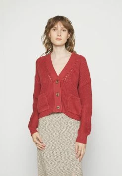 Esprit V NECK CARDIGAN - Cardigan - Terracotta