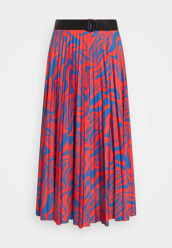 Esprit Pleated Skirt - Red - Image 3