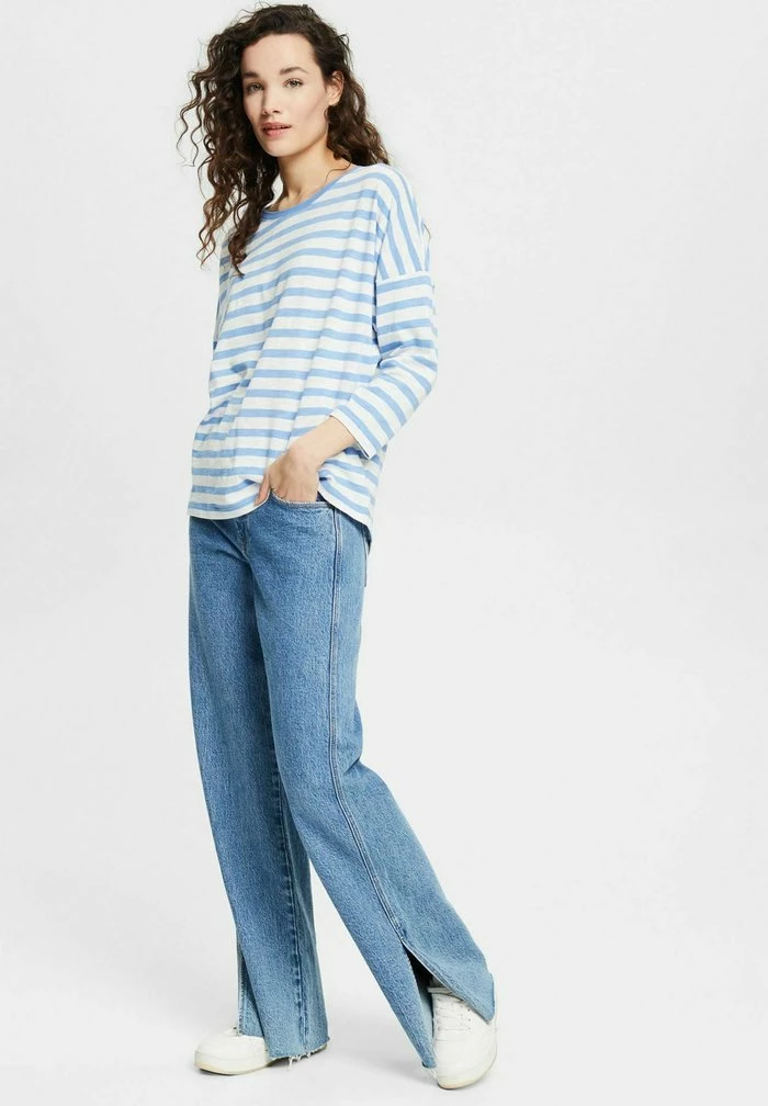 Esprit LONGSLEEVE - Long Sleeved Top - Light Blue Lavender - Image 2