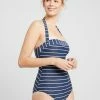 Esprit NELLY BEACH BANDEAU SWIMSUIT - Swimsuit - Dark Blue