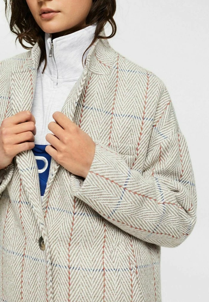 Esprit Classic Coat - Light Grey - Image 4