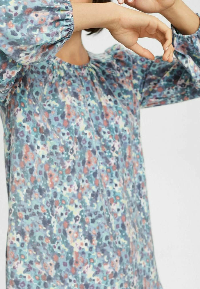 Esprit Day Dress - Teal Blue - Image 5