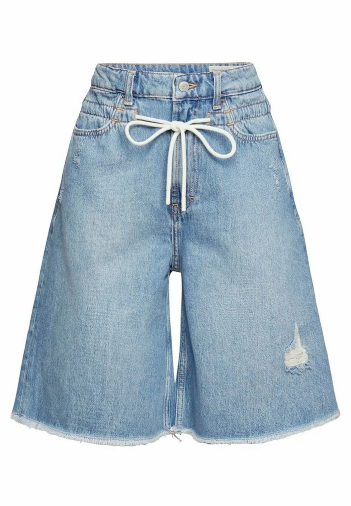Esprit MIT KORDELZUG - Denim Shorts - Blue Medium Washed - Image 6