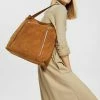 Esprit MIT ZIPPER FACH - Handbag - Rust Brown
